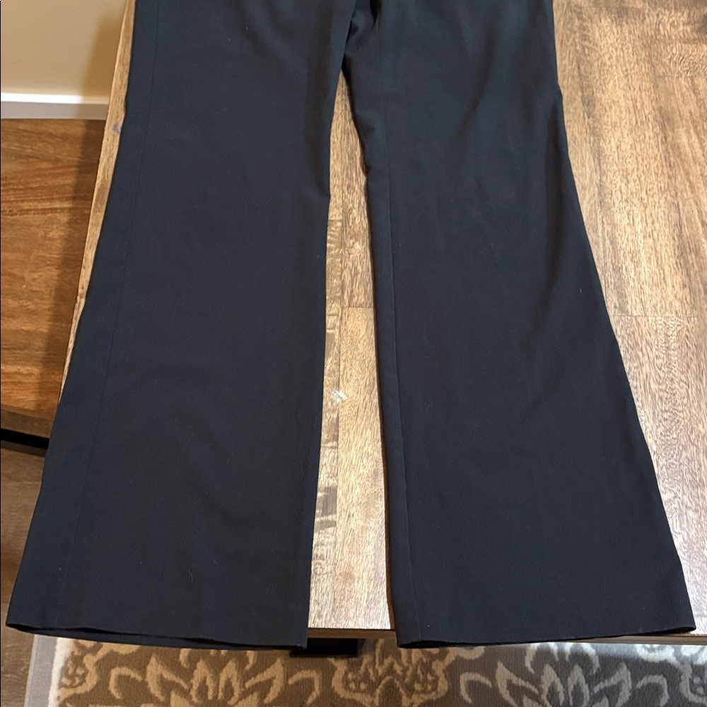 Norma Kamali size 10 Women's Black Straight Leg Pants Trousers - Picture 2 of 11